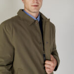 Giacchetto Aquascutum SHELL ACTIVE MID TRENCH Verde Oliva - Foto 2