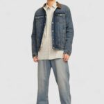 Giacchetto Jack Jones Jjijean Jjjacket W Sherpa Wi 200 Sn Blu - Foto 2