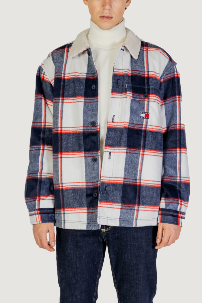 Giacchetto Tommy Hilfiger TJM CHECK SHERPA Blue scuro