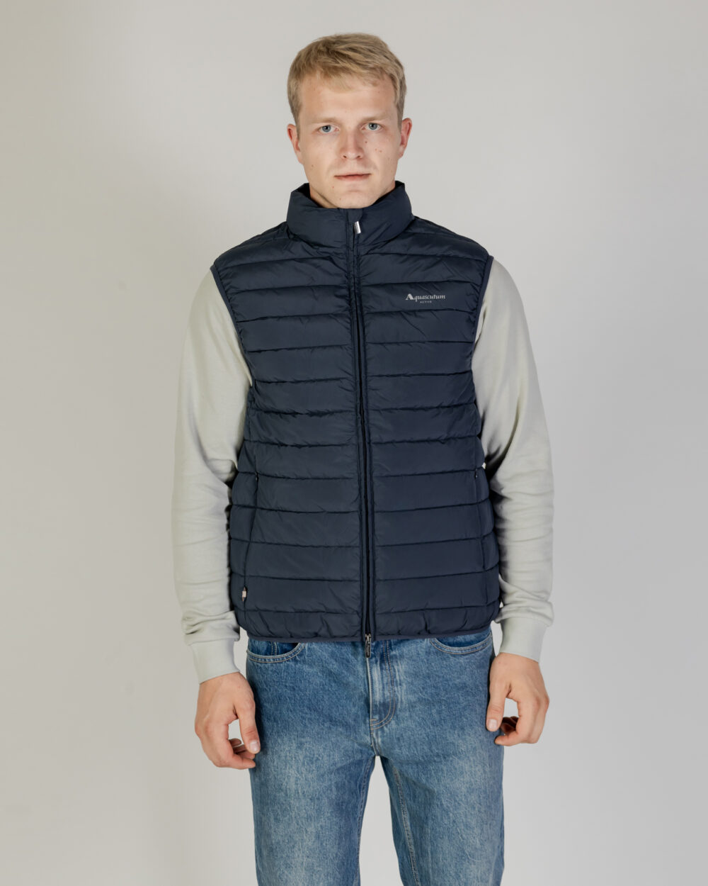 Gilet Casual Aquascutum RLG ACTIVE VEST 100GR Blu - Foto 1