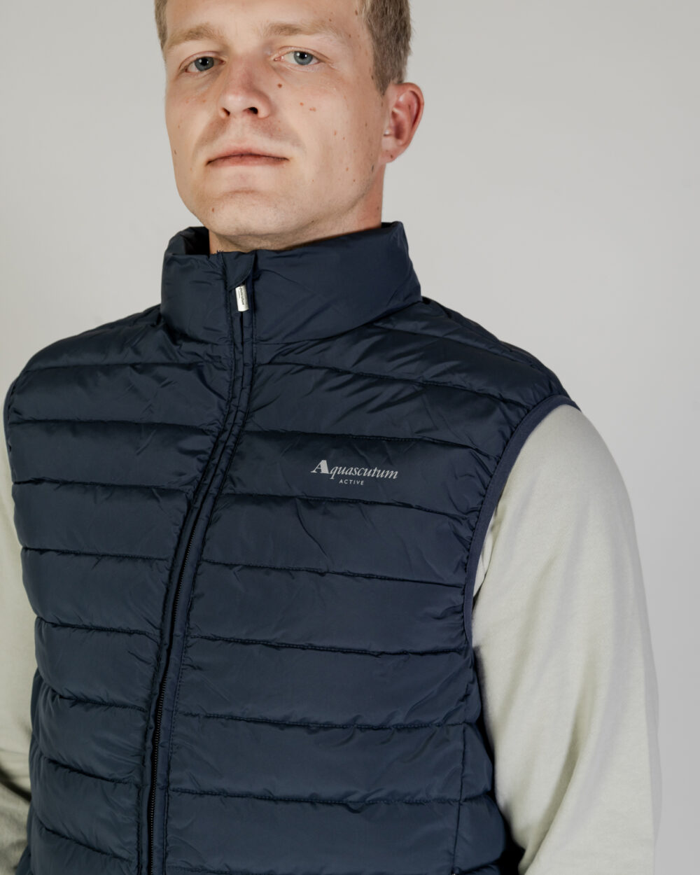 Gilet Casual Aquascutum RLG ACTIVE VEST 100GR Blu - Foto 2