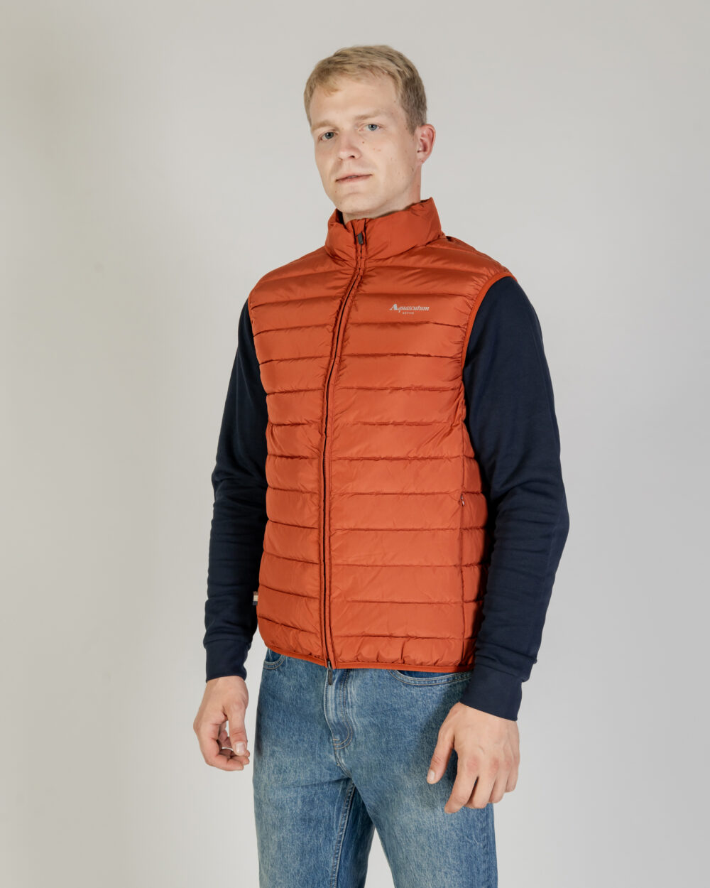 Gilet Casual Aquascutum RLG ACTIVE VEST 100GR Ruggine - Foto 1