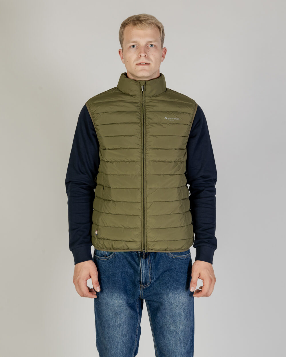 Gilet Casual Aquascutum RLG ACTIVE VEST 100GR Verde Oliva - Foto 1