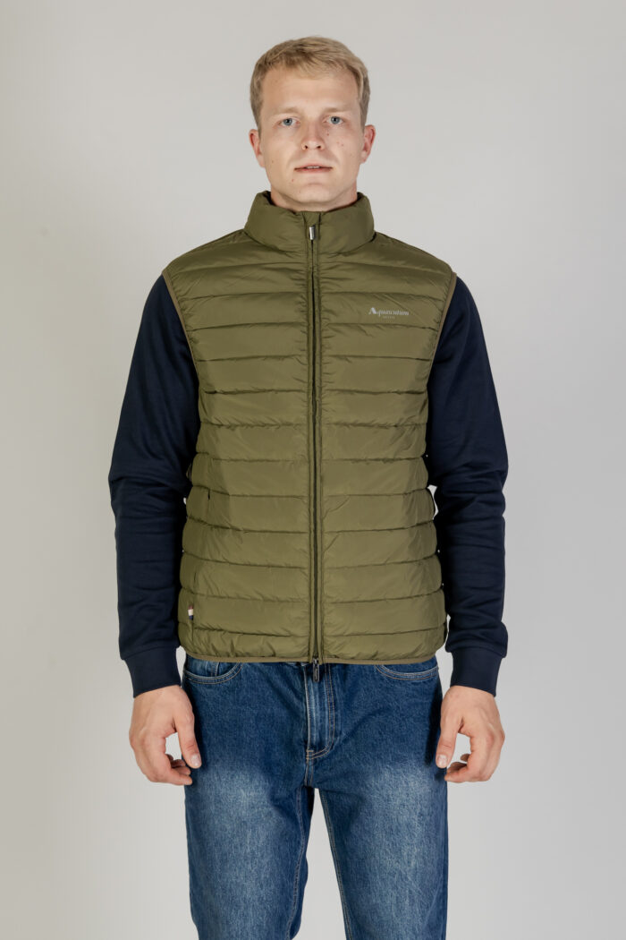 Gilet Casual Aquascutum RLG ACTIVE VEST 100GR Verde Oliva