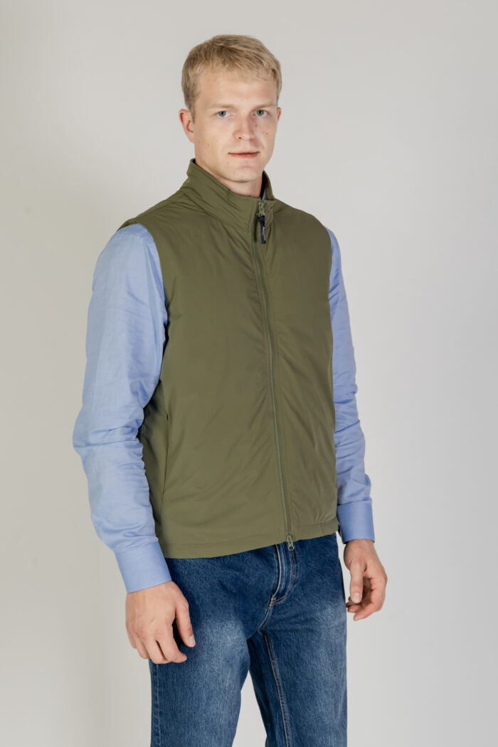 Gilet Casual Aquascutum SP ACTIVE FAST VEST Verde Oliva