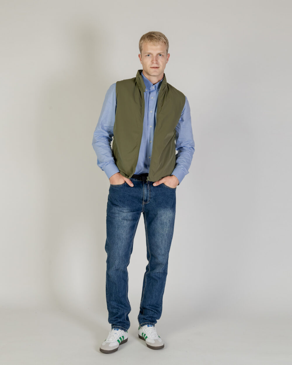 Gilet Casual Aquascutum SP ACTIVE FAST VEST Verde Oliva - Foto 5