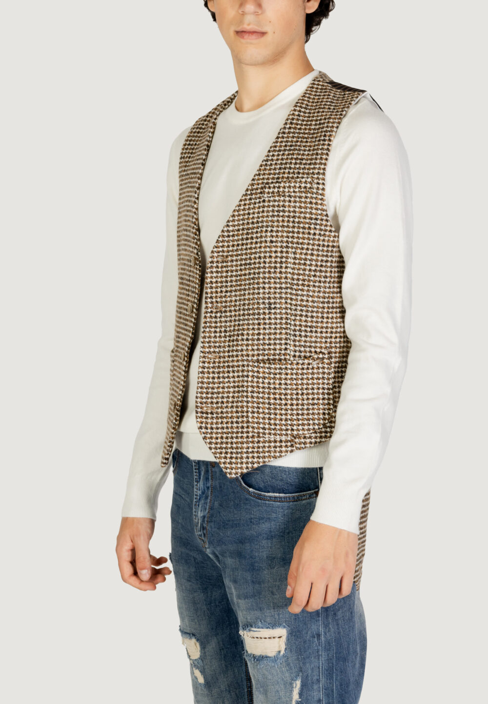 Gilet Casual Gianni Lupo  Beige scuro - Foto 2