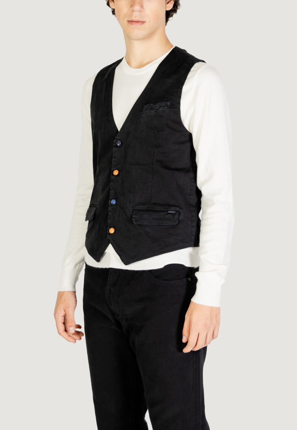 Gilet Casual Gianni Lupo  Nero - Foto 2