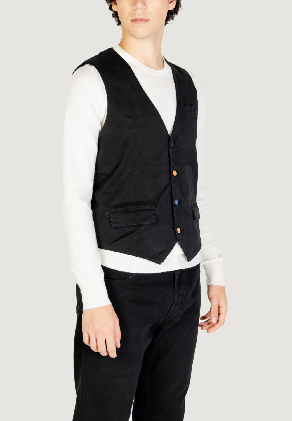 Gilet Casual Gianni Lupo  Nero - Foto 4