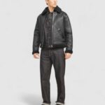 Giubbotto Jack Jones JORCOLE AVIATOR JACKET Nero - Foto 4