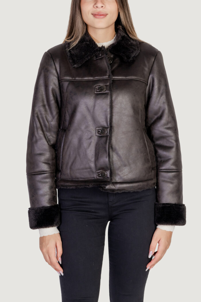 Giubbotto Jacqueline De Yong JDYFIBBI FAUX SHEARLING JACKET OTW SGO Cioccolato