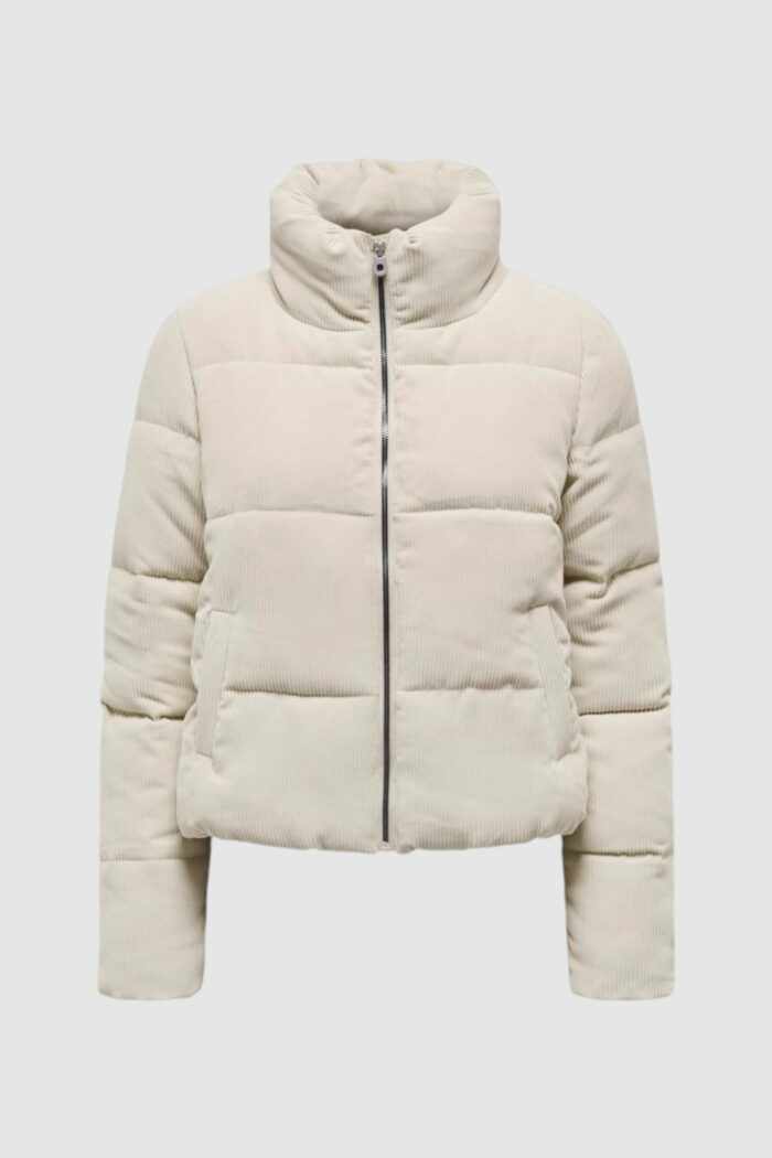 Giubbotto Only ONLNEWDOLLY CORDUROY PUFFER OTW NOOS Panna