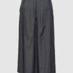 Gonna lunga Only ONLGINNY HW MEL WIDE LONG SKIRT PNT Grigio - Foto 4