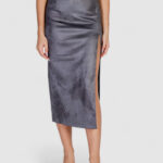 Gonna lunga Only ONLPARIS FAUX SUEDE HW SKIRT OTW Grigio - Foto 3