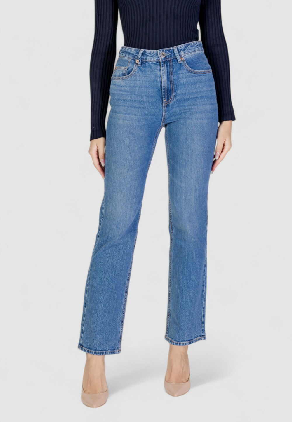 Jeans mom Vero Moda VMTESSA HR STRAIGHT JEANS LI3114 GA NOOS Denim chiaro - Foto 1