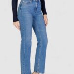 Jeans mom Vero Moda VMTESSA HR STRAIGHT JEANS LI3114 GA NOOS Denim chiaro - Foto 3