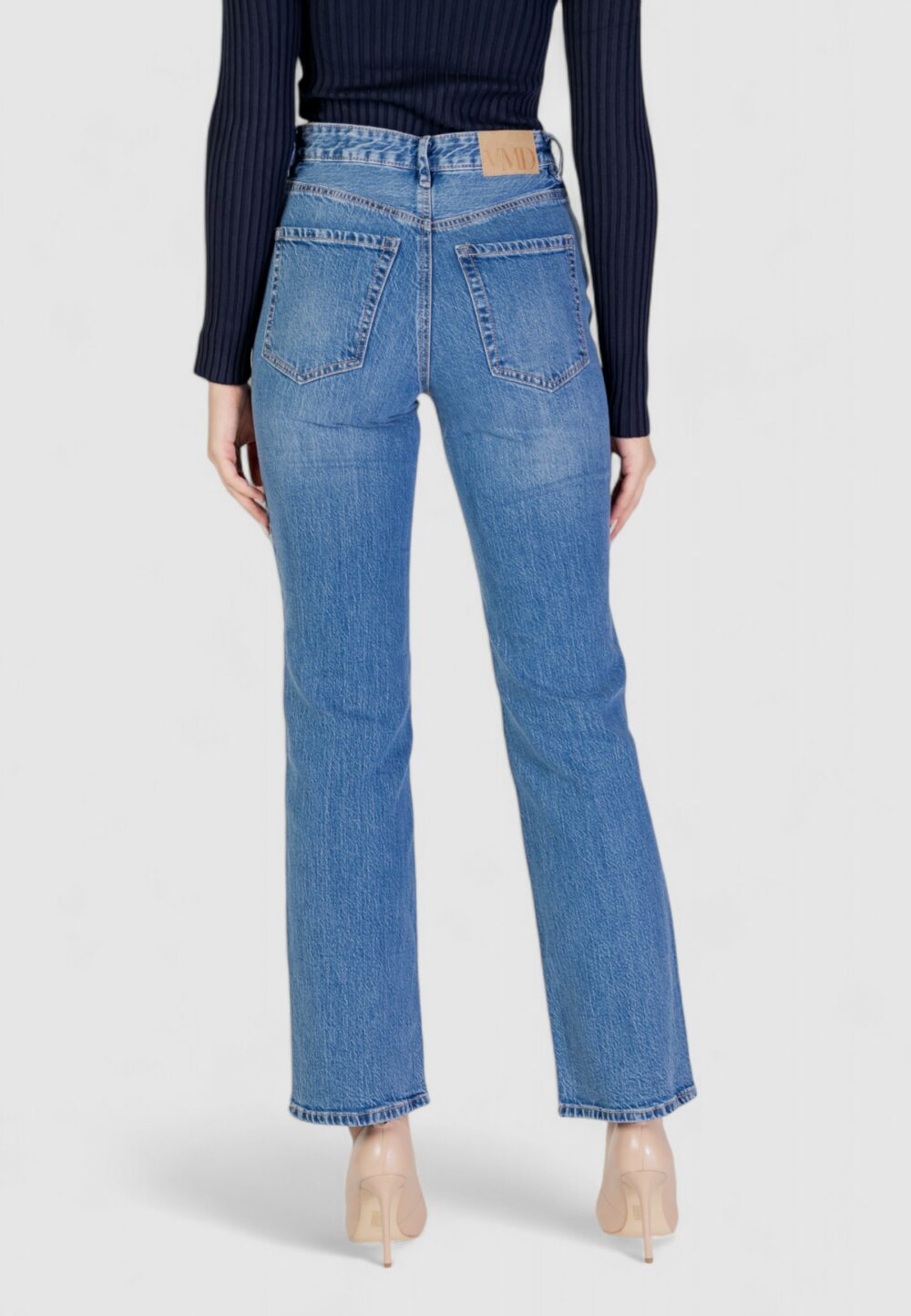 Jeans mom Vero Moda VMTESSA HR STRAIGHT JEANS LI3114 GA NOOS Denim chiaro - Foto 4