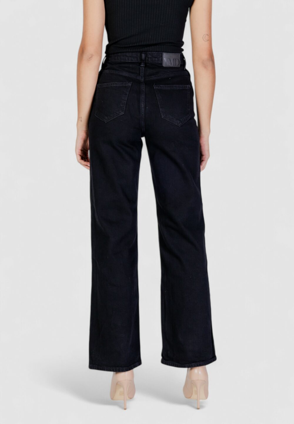 Jeans mom Vero Moda VMTESSA HR WIDE JEANS RA118 GA NOOS Nero - Foto 4