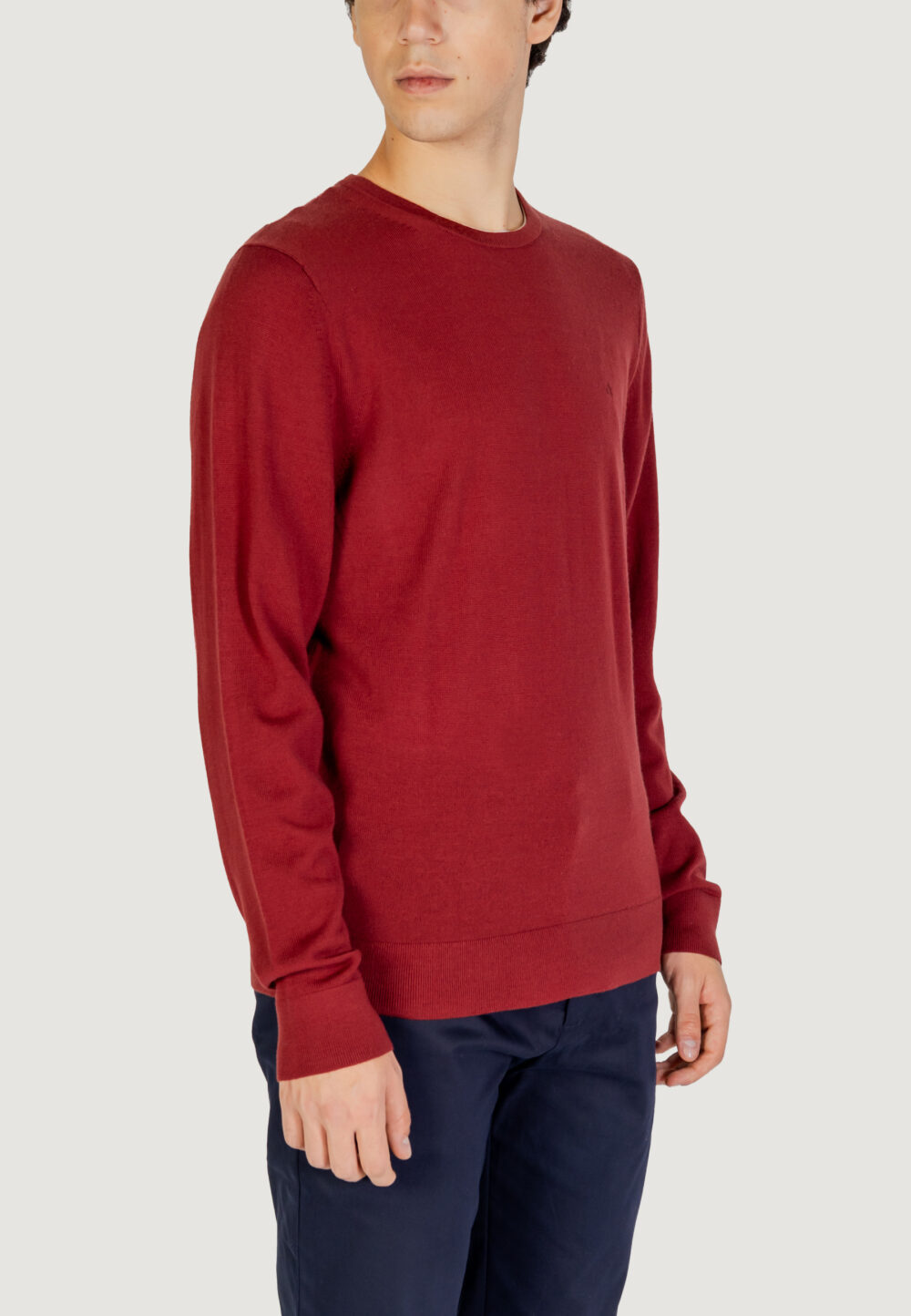 Maglia Calvin Klein Jeans MERINO RWS CREW NECK Bordeaux - Foto 4