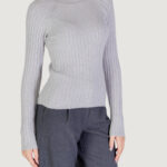 Maglia Jacqueline de Yong JDYMAGDA L/S RIB PULLOVER KNT Grigio Chiaro - Foto 3