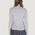 Maglia Jacqueline de Yong JDYMAGDA L/S RIB PULLOVER KNT Grigio Chiaro - Foto 4