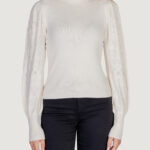 Maglia Vero Moda VMLIMONE LS HIGHNECK PULLOVER GA BOO Panna - Foto 1