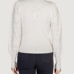 Maglia Vero Moda VMLIMONE LS HIGHNECK PULLOVER GA BOO Panna - Foto 4