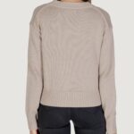 Maglione Calvin Klein Jeans CK EMBRO BADGE V-NECK Beige - Foto 4