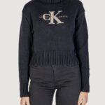 Maglione Calvin Klein Jeans CHENILLE MONOLOGO Nero - Foto 3