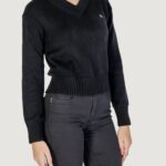 Maglione Calvin Klein Jeans CK EMBRO BADGE V-NECK Nero - Foto 3