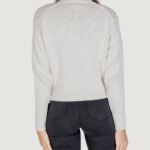 Maglione Calvin Klein Jeans CHENILLE MONOLOGO Panna - Foto 4