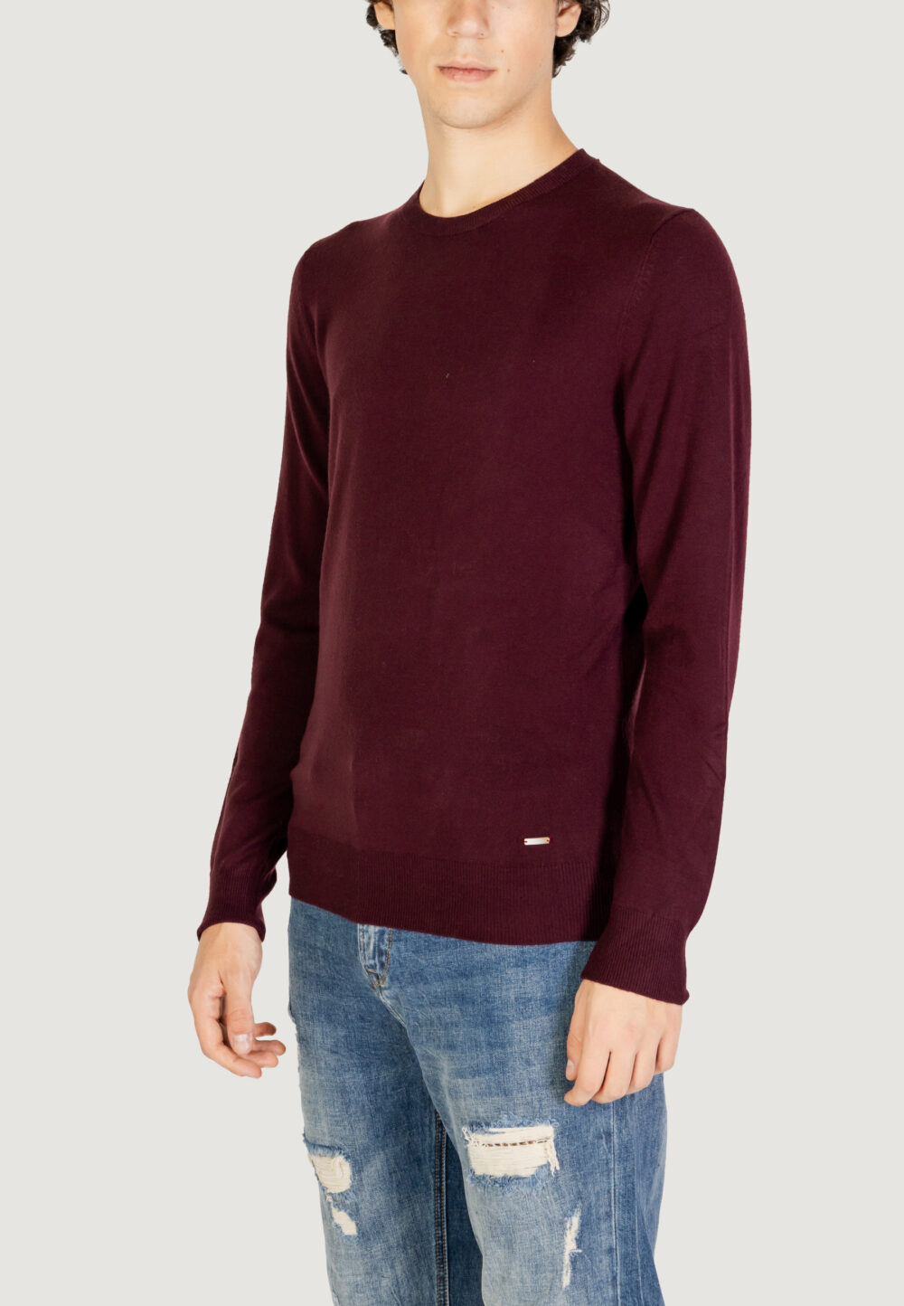 Maglione Gianni Lupo  Bordeaux - Foto 2