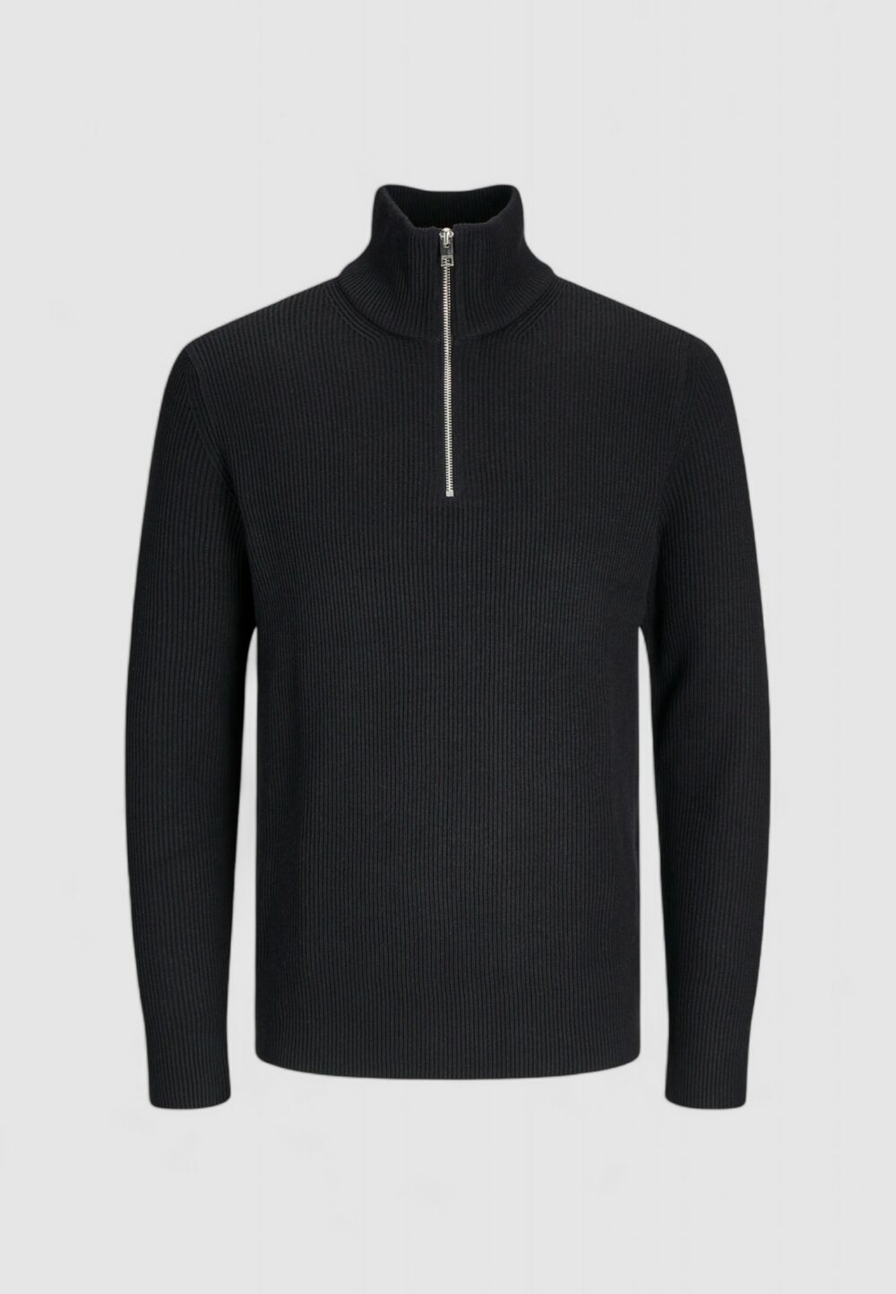 Maglione Jack Jones Jjeperfect Knit Half Zip Nero - Foto 1