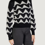 Maglione Jacqueline de Yong JDYTINA L/S JACQUARD PULLOVER KNT Bianco - Foto 3