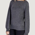 Maglione Jacqueline de Yong JDYRUE GLITTER L/S BOAT PULLOVE KNT NOOS Grigio - Foto 2