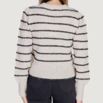 Maglione Jacqueline de Yong JDYSIGRID LIFE L/S ONECK PUFFDOT PUL KNT Grigio Scuro - Foto 4