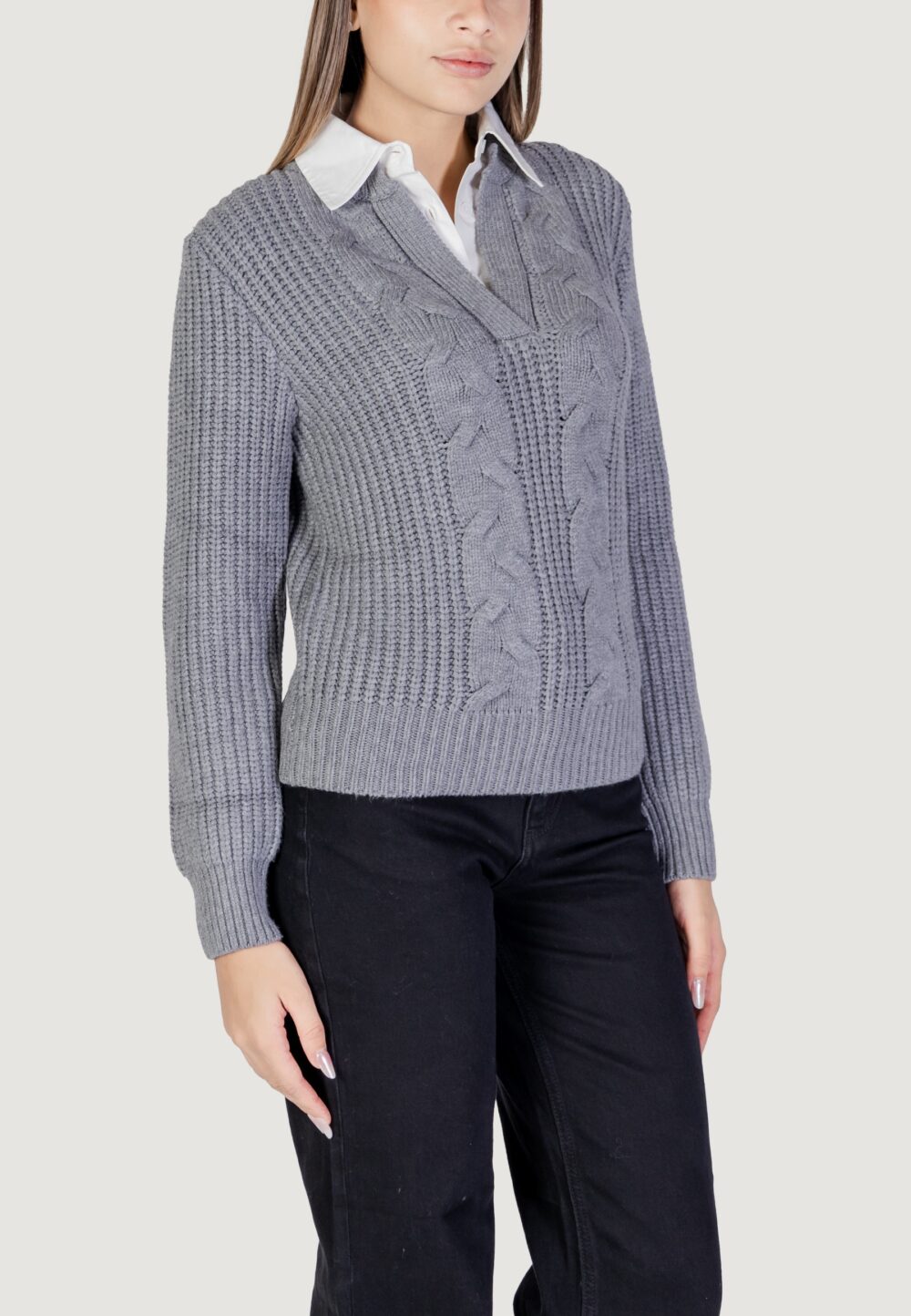 Maglione Morgan De Toi  Grigio - Foto 3