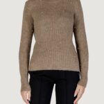 Maglione Only ONLCAROLIA LS O-NECK BF KNT Beige chiaro - Foto 1