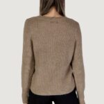 Maglione Only ONLCAROLIA LS O-NECK BF KNT Beige chiaro - Foto 2