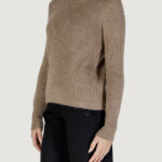 Maglione Only ONLCAROLIA LS O-NECK BF KNT Beige chiaro - Foto 4