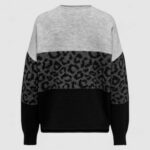 Maglione Only Onljade Animal Ls O-Neck Noos Knt Grigio Chiaro - Foto 2