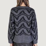 Maglione Only ONLJANE LS JQ O-NECK BF KNT Grigio Scuro - Foto 4