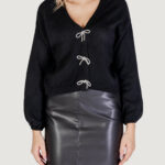 Maglione Only ONLDONNA LS V-NECK PULLOVER EX KNT Nero - Foto 3