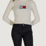 Maglione Tommy Hilfiger Jeans TJW MELANGE TRTLNCK Beige chiaro - Foto 1