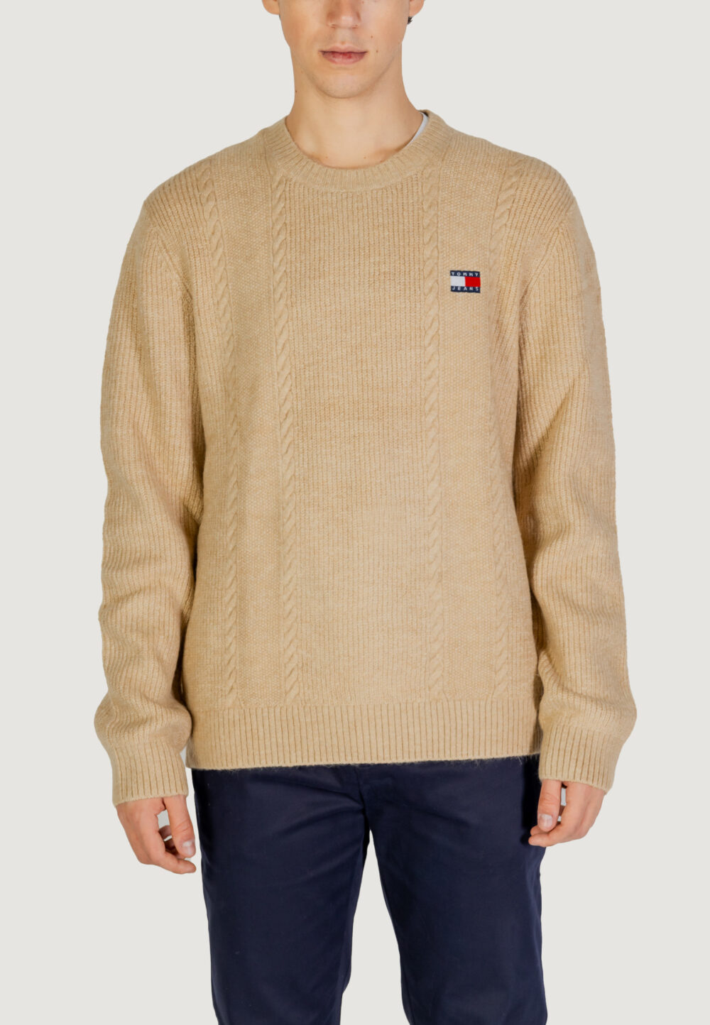 Maglione Tommy Hilfiger Jeans TJM CABLE KNIT Oro - Foto 1