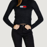 Maglione Tommy Hilfiger Jeans TJW MELANGE TRTLNCK Nero - Foto 1