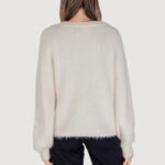 Maglione Vero Moda VMNERA LS V-NECK PULLOVER BOO Bianco - Foto 4