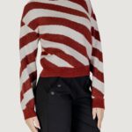 Maglione Vero Moda VMLARA LS O-NECK PULLOVER BOO REP Bordeaux - Foto 3