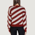 Maglione Vero Moda VMLARA LS O-NECK PULLOVER BOO REP Bordeaux - Foto 4