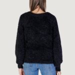 Maglione Vero Moda VMNERA LS V-NECK PULLOVER BOO Nero - Foto 4